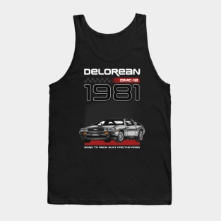 Vintage Delorean Movie Car Tank Top